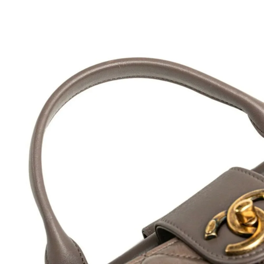 Chanel Coco Mark Matelasse Leather 2way Bag - Picture 9 of 10